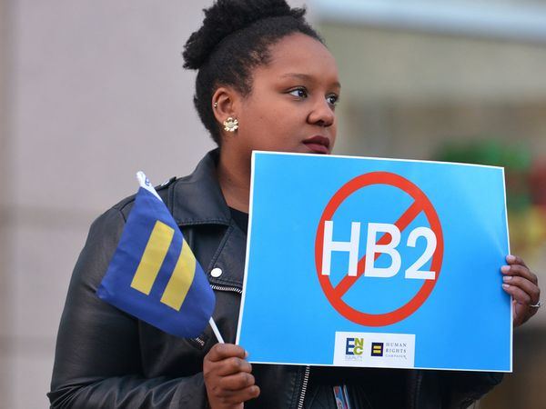 Equality Advocates Act as Part of NC 'Bathroom Bill' Expires