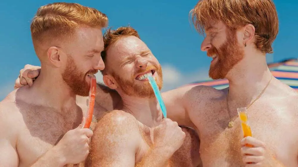 Enjoy Red-Hot Ginger Vibes All Year Long with the 'Fire Island 2025' Calendar